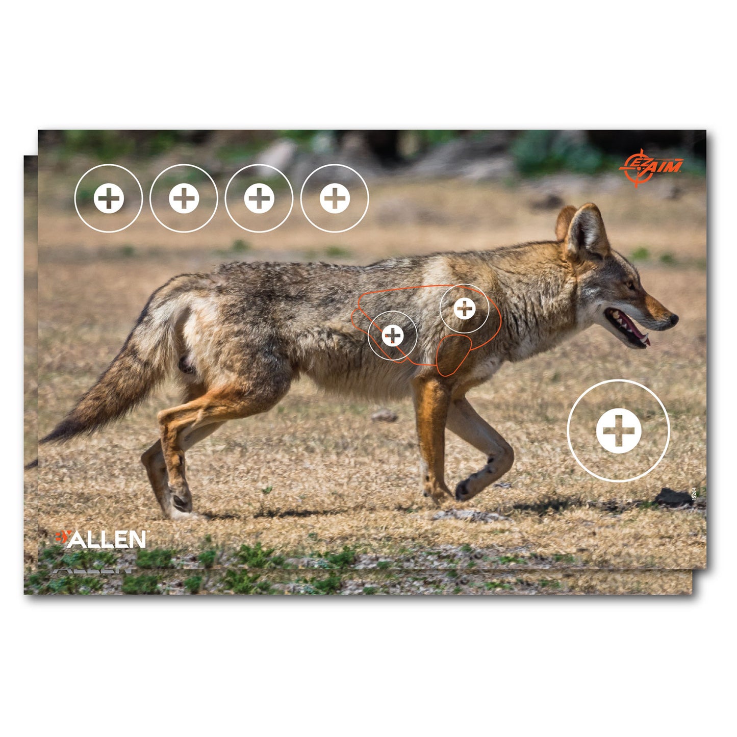 Allen EZ-Aim Color Coyote Target 23" x 35" - 2 Targets