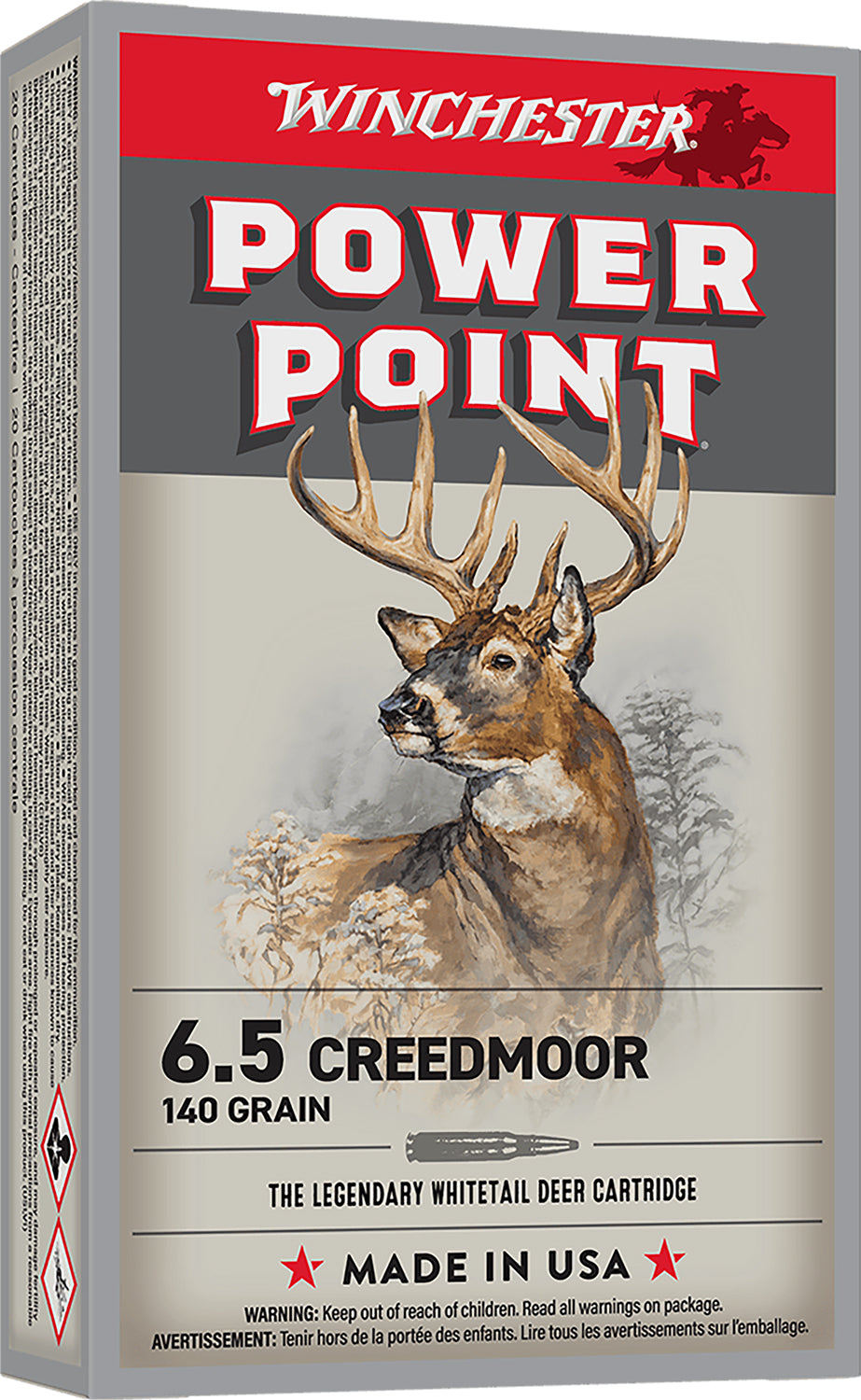 Winchester 6.5 Creedmoor 140gr PP - 20 Rounds