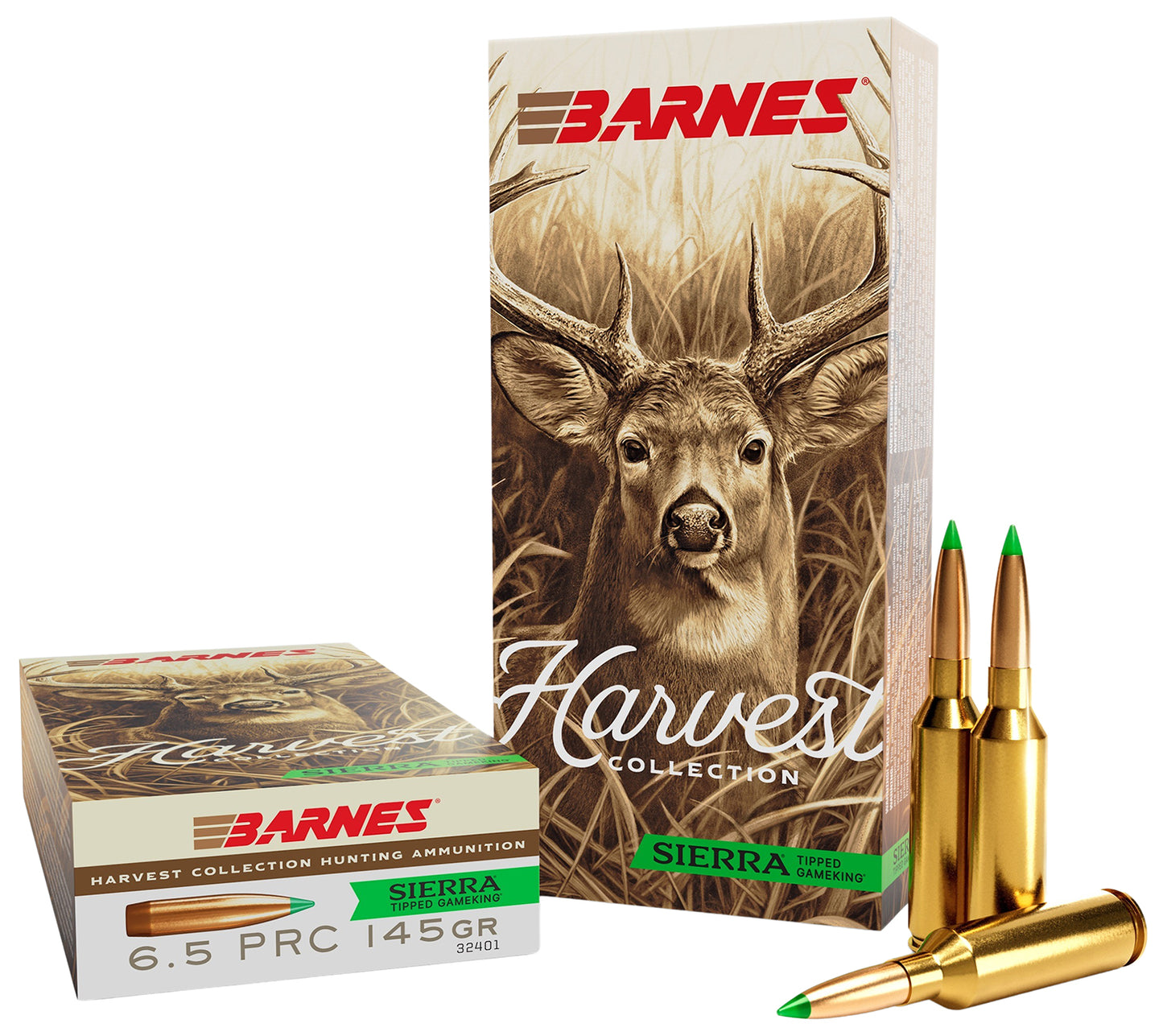 Barnes Harvest 6.5 PRC 145gr Sierra GameKing - 20 Rounds