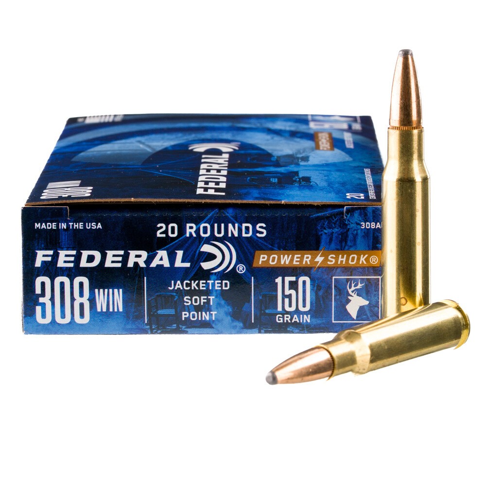 Federal Power-Shok .308WIN 150r JSP - 20 Rounds