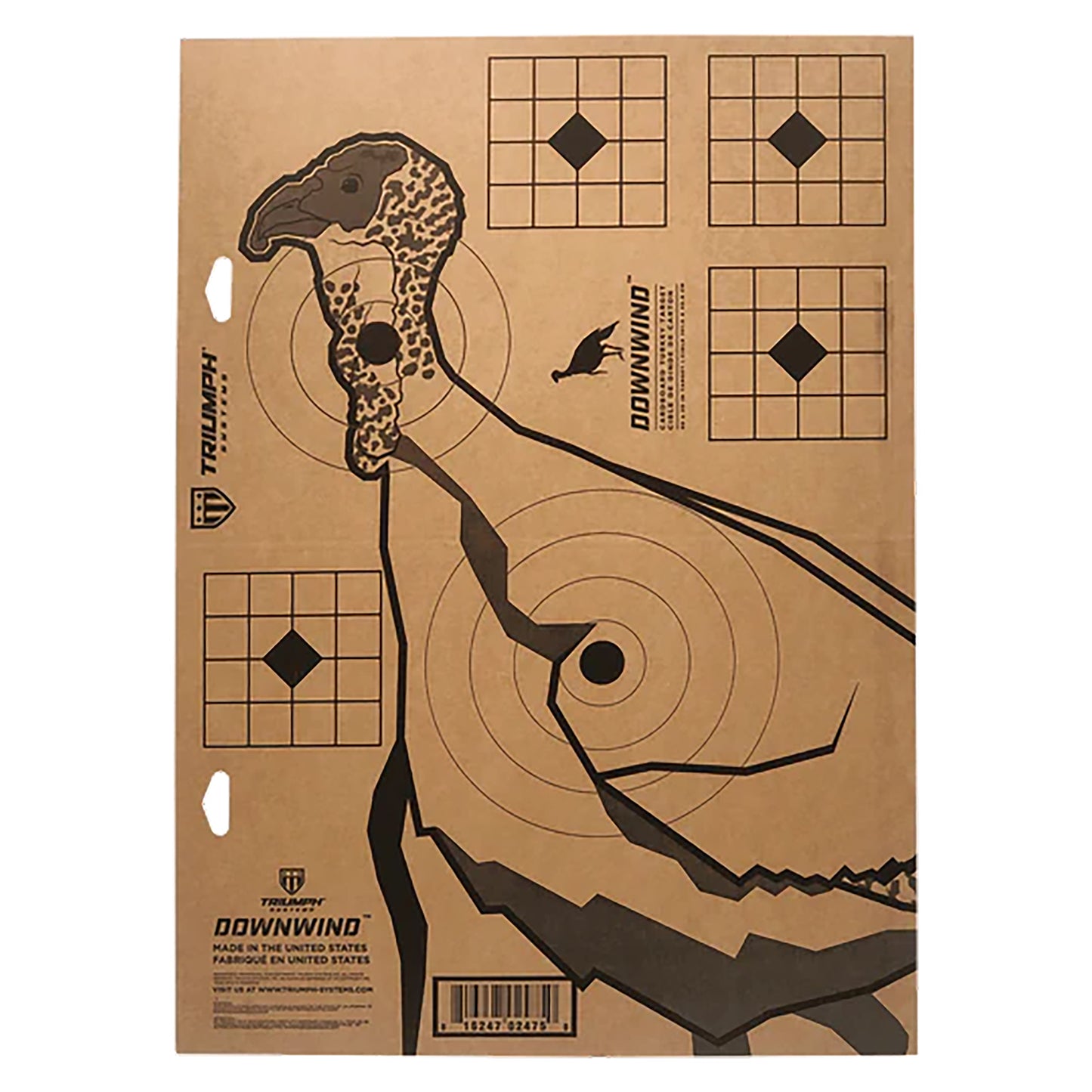 Triumph Systems Cardboard Turkey Target 24"W x 17"H