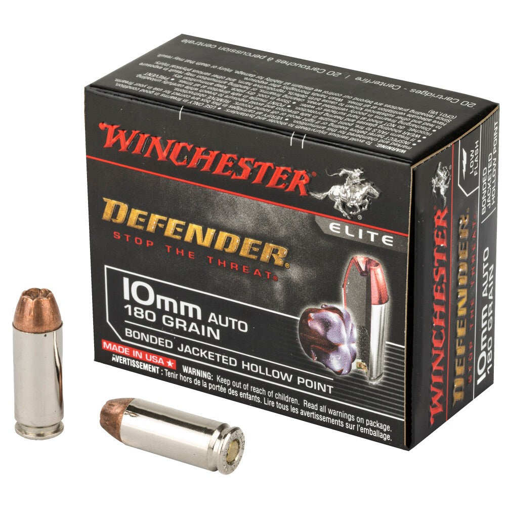 Winchester Defender 10MM Bonded Jacketed H.P - 20 Rounds