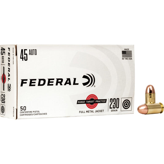 Federal .45ACP 230gr FMJ - 50 Rounds