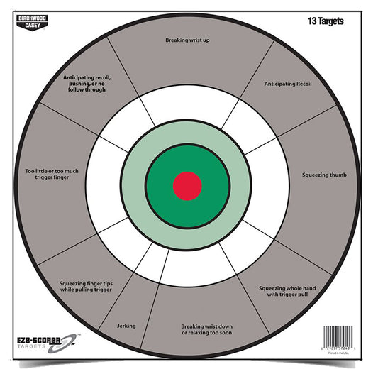 Birchwood Casey EZE-Scorer 12" Training Bullseye - 13 Targets