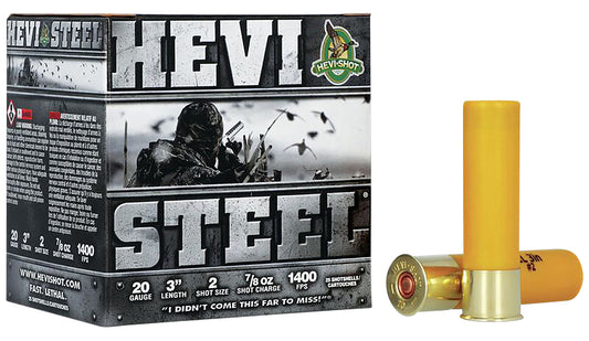 20GA Hevi-Shot 3in #2 Steel - 25 Rounds