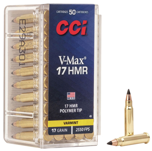 CCI .17HMR 17gr V-Max - 50 Rounds