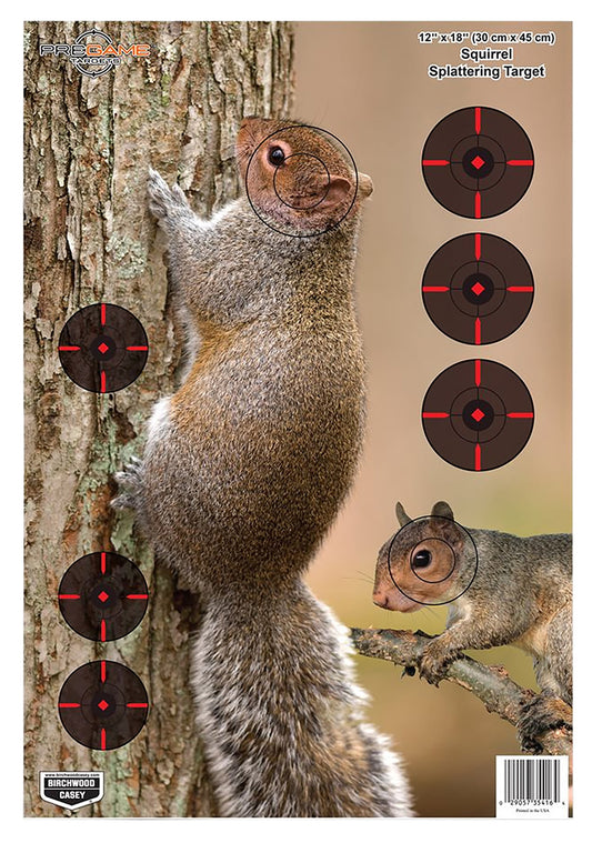 Birchwood Casey Squirrel 12" x 18" Impact Enhancement - 8 Targets