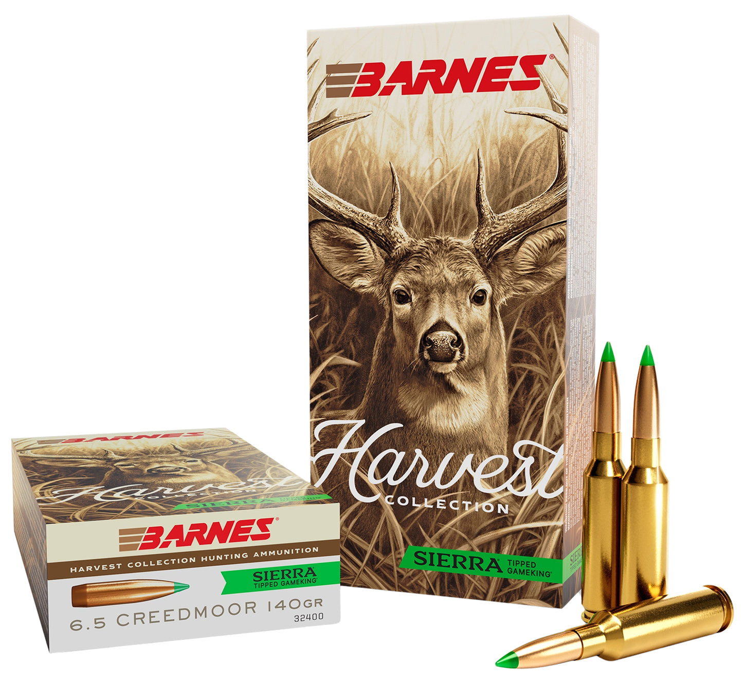Barnes Harvest 6.5 Creedmoor 140gr Sierra Tipped GameKing - 20 Rounds