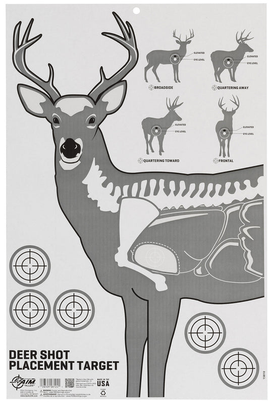 Allen Deer Vitals Cardboard Target 23"x35"