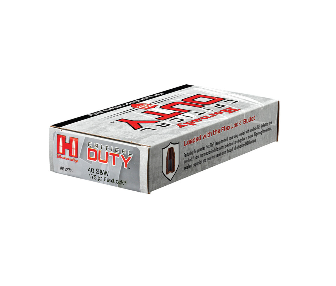 Hornady Critical Duty .40S&W 175gr FlexLock - 50 Rounds