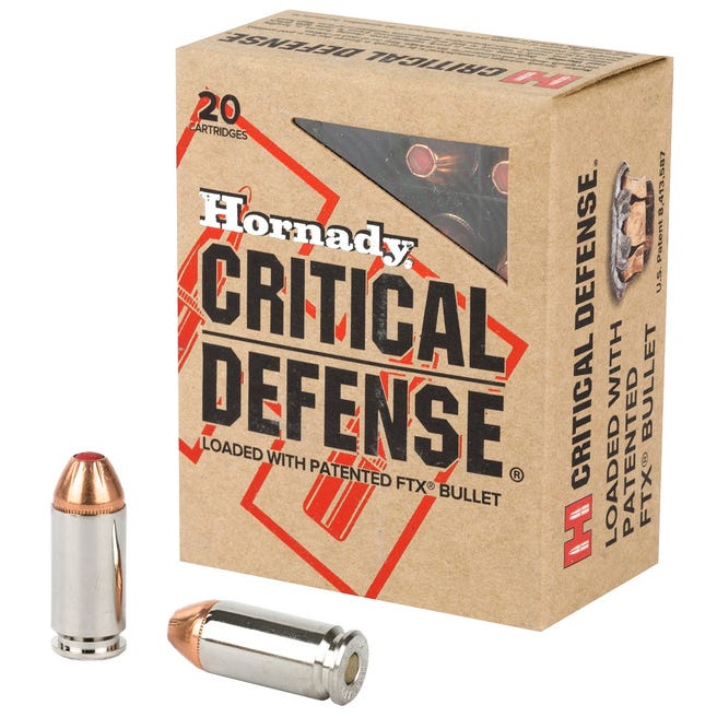Hornady Critical Defense .40S&W 165gr FTX H.P. - 20 Rounds