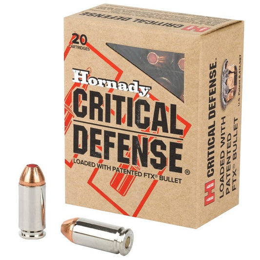 Hornady Critical Defense .40S&W 165gr FTX H.P. - 20 Rounds