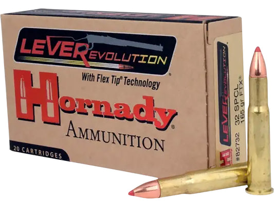 .32 Win Special Hornady 165gr FTX - 20 Rounds