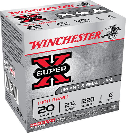 20GA Winchester High Brass 6 Shot - 25 Rounds