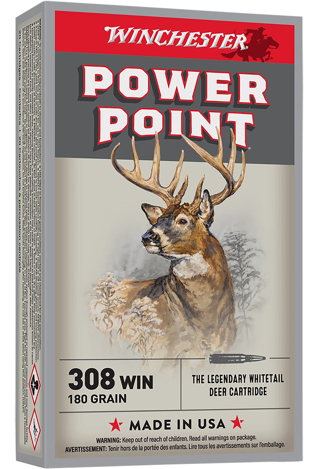 .308WIN Winchester 180gr Power Point - 20 Rounds