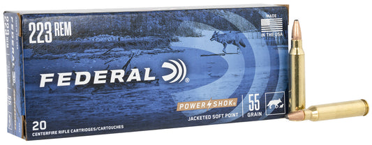 .223REM Federal 55gr Soft Point - 20 Rounds