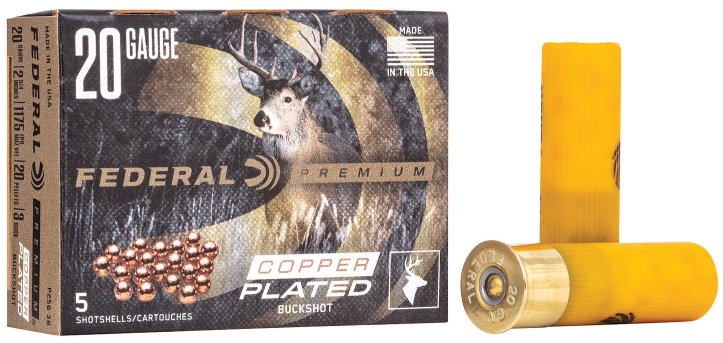 20GA Federal Premium #3 Buckshot - 5 Rounds