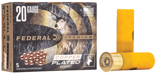 20GA Federal Premium #3 Buckshot - 5 Rounds