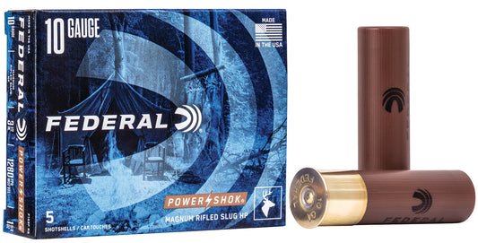 10GA Federal 3.5 inch Rifled Slugs - 5 Rounds