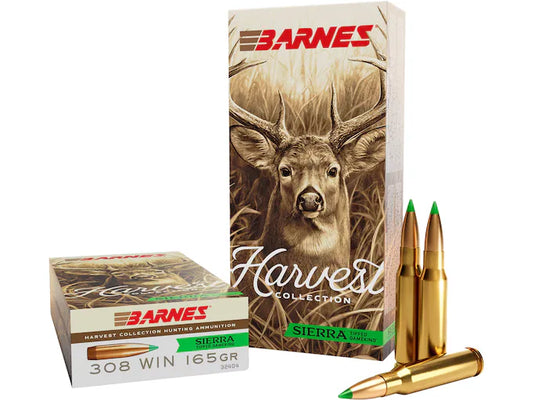 Barnes Harvest .308WIN 165gr Sierra GameKing - 20 Rounds