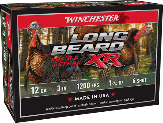 12GA Winchester Long Beard XR 3 inch 6 Shot - 10 Shells