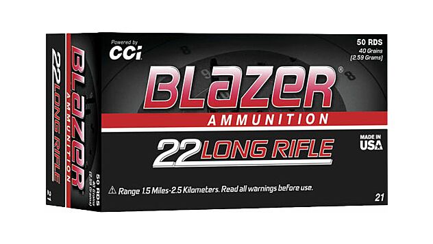 CCI Blazer .22LR 40gr Lead-RN - 50 Rounds