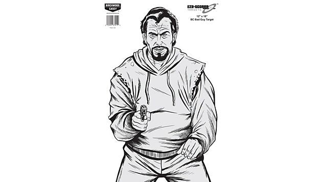 Birchwood Casey Bad Guy Silhouette 12"x18" - 10 Targets