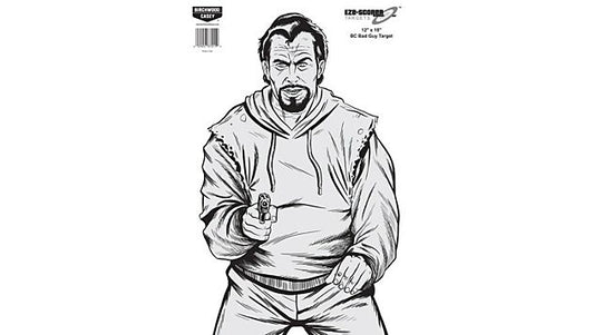 Birchwood Casey Bad Guy Silhouette 12"x18" - 10 Targets