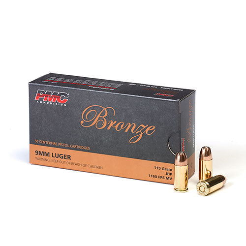 PMC Bronze 9MM 115gr FMJ - 50 rounds