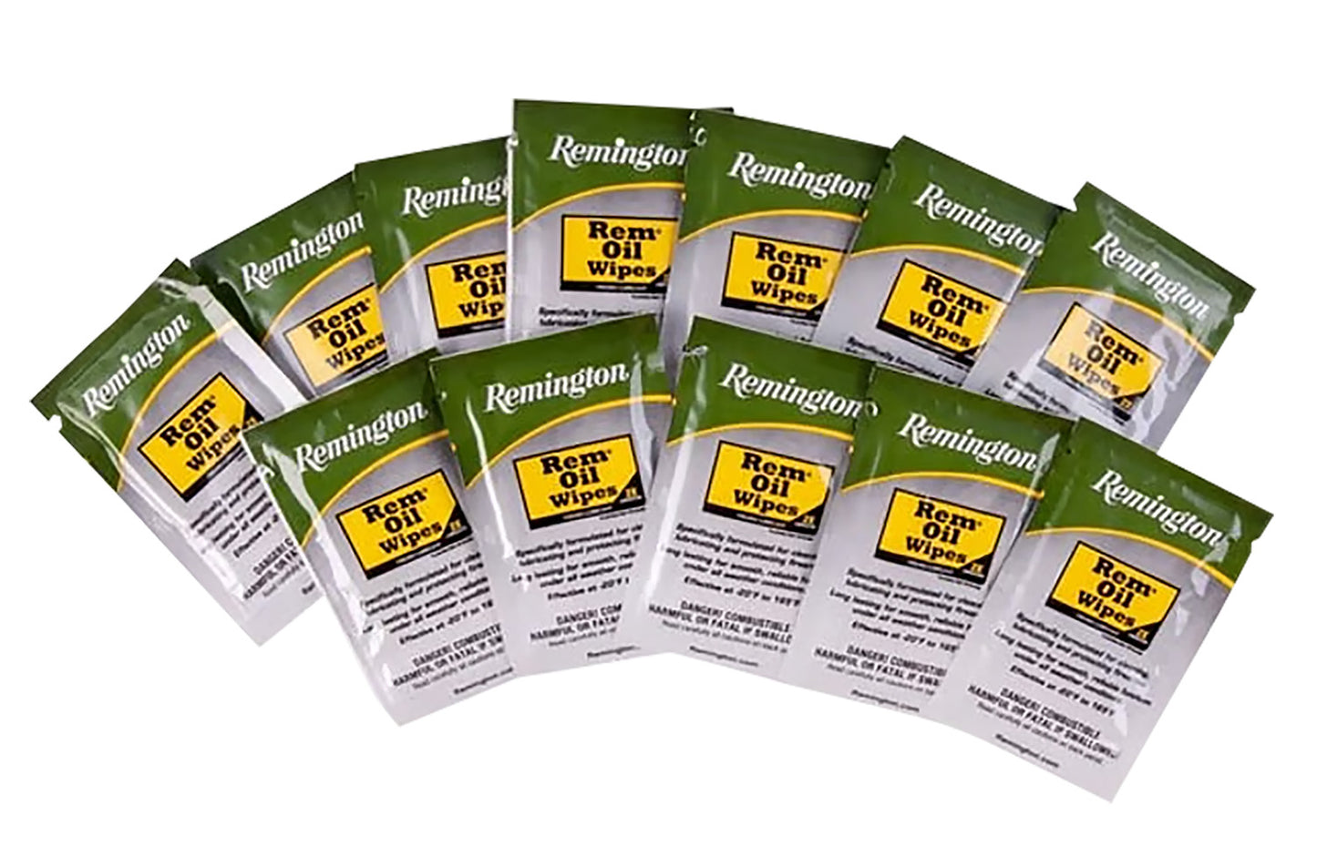 Rem Oil Wipes Cleans/Lubricates/Protects - 12 Single Wipes Per Pack