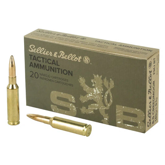 Sellier & Bellot 6.5 Creedmoor 140gr FMJ BT - 20 Rounds