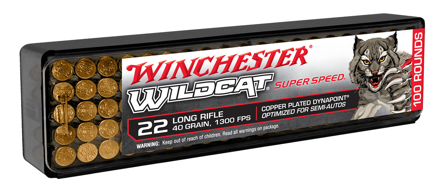 Winchester Wildcat .22LR 40gr Copper Plated DynaPoint - 100 Rounds