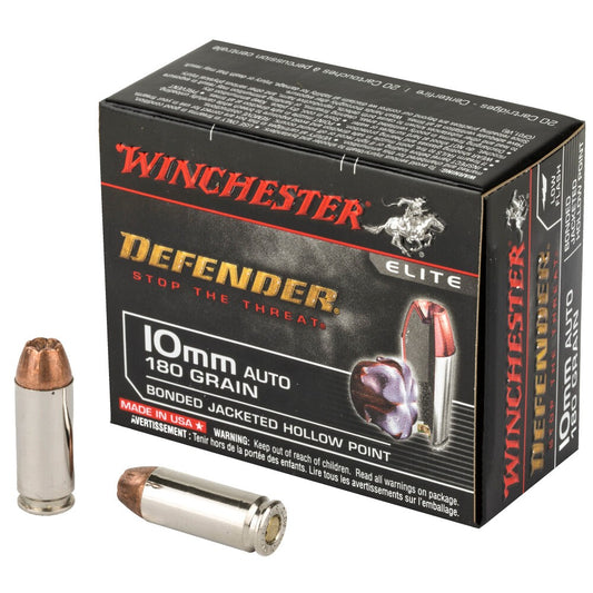 Winchester Defender 10MM Bonded Jacketed H.P - 20 Rounds