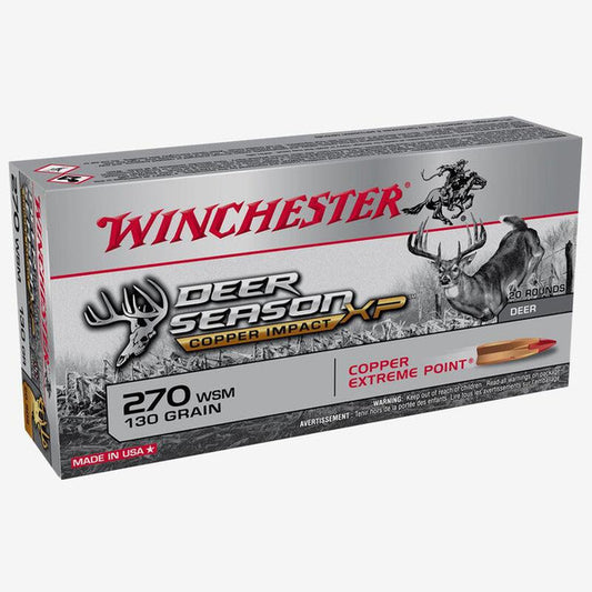 .270WSM Winchester Deer Season 130gr Copper Impact XP - 20 Rounds