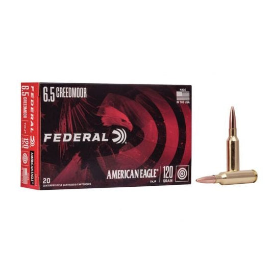 Federal American Eagle 6.5 Creedmoor 120gr TMJ - 20 Rounds