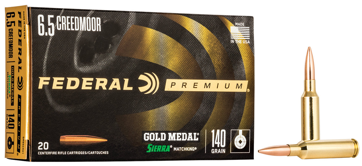 6.5 Creedmoor Federal Premium 140gr Sierra Match - 20 Rounds