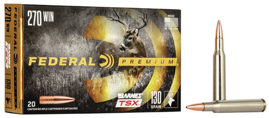 .270WIN Federal Premium 130gr Barnes TSX - 20 Rounds