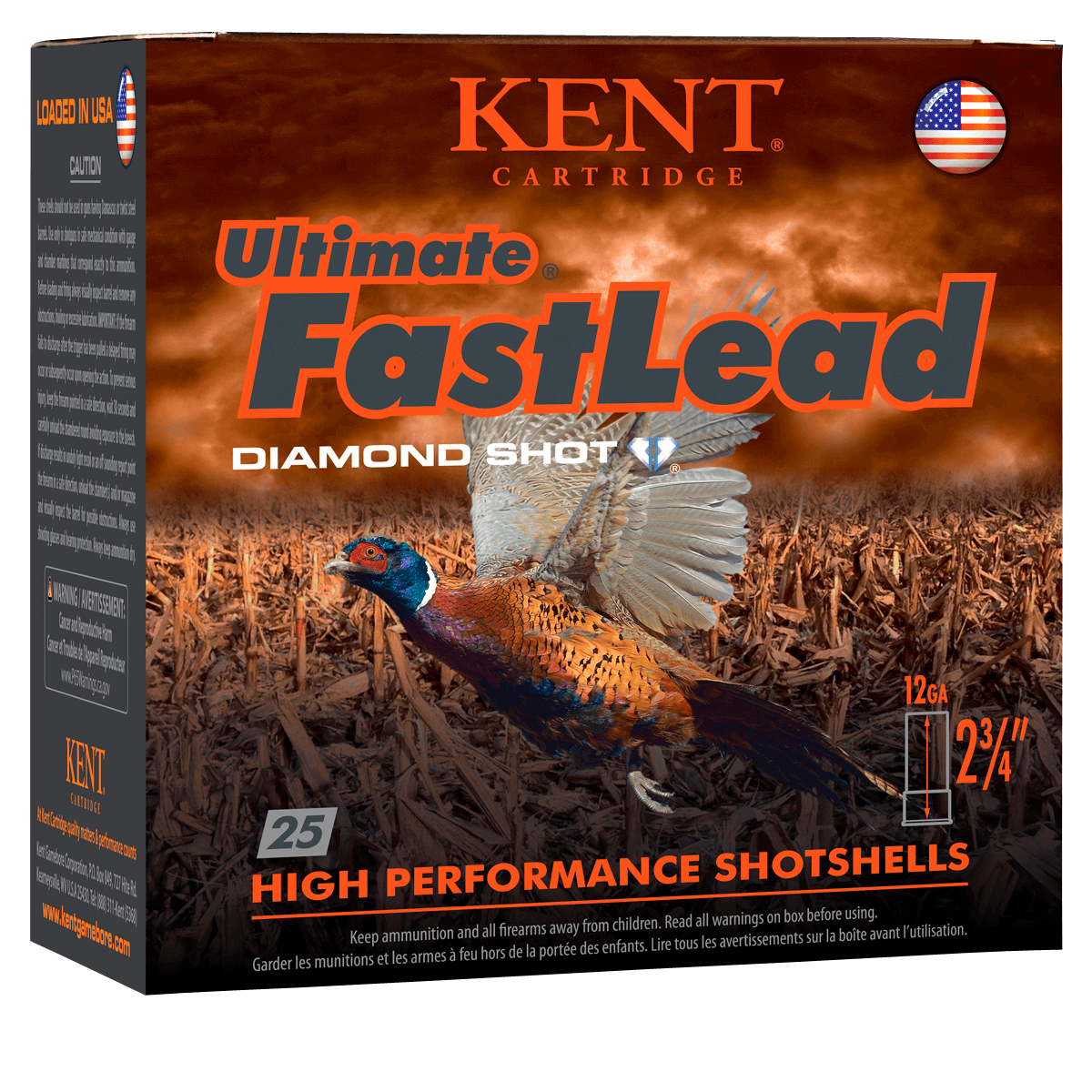 12GA Kent Cartridge High Velocity 6 Shot - 25 Rounds