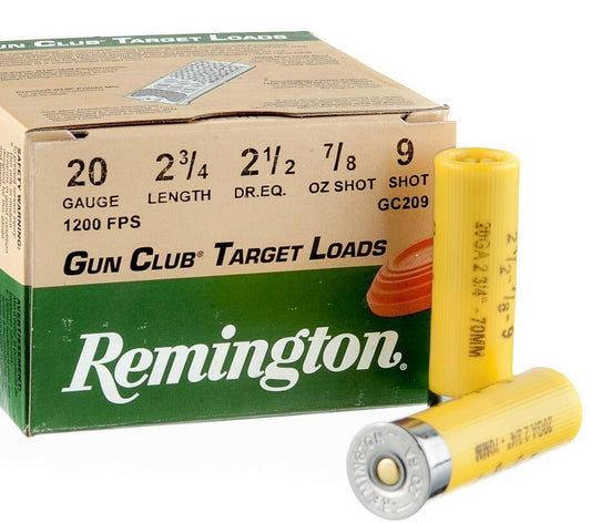20GA Remington #9 Shot - 25 Rounds