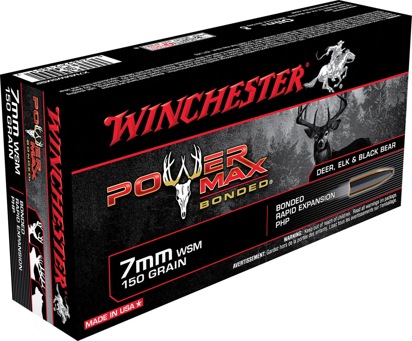 7MM REM MAG Winchester Power Max 150gr Bonded - 20 Rounds
