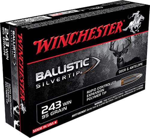 .243WIN Winchester 95gr Ballistic Silvertip - 20 Rounds
