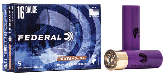 16GA Federal 2.75" Slugs - 5 Rounds