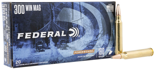 .300WIN Federal Power-Shok 180gr Mag - 20 Rounds
