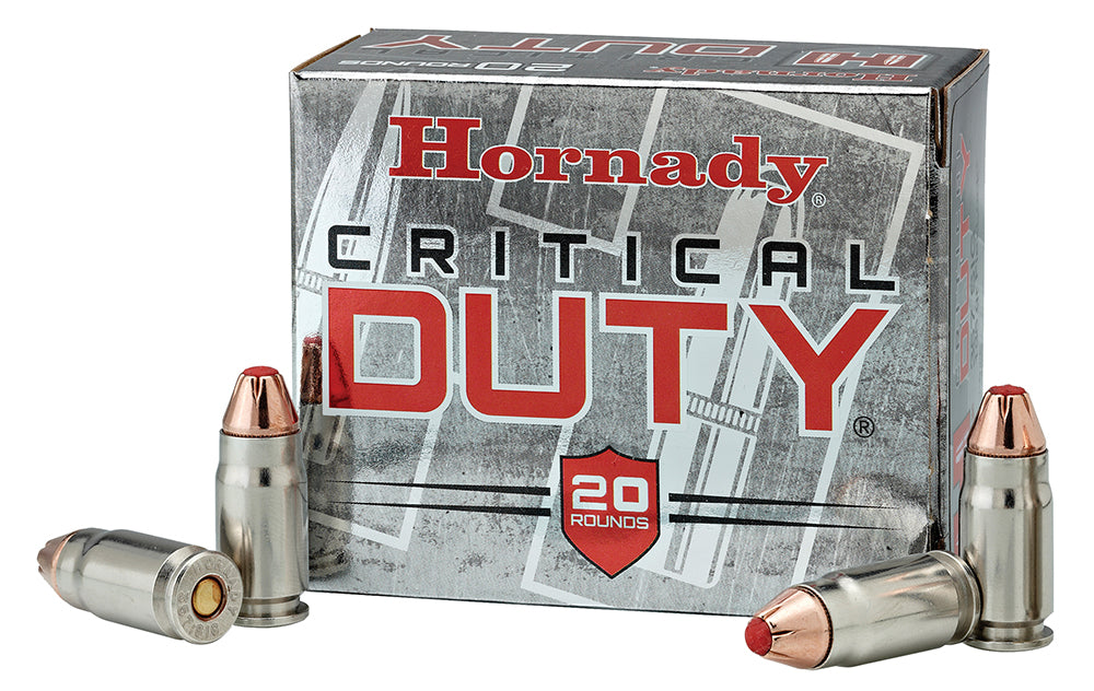 9MM Hornady Critical Duty 135gr FlexLock H.P. - 25 Rounds