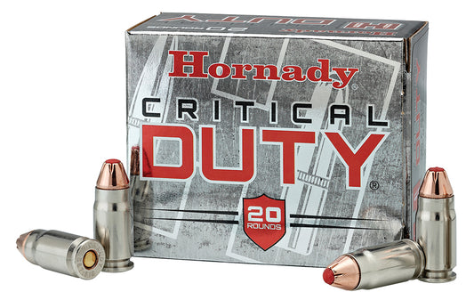 9MM Hornady Critical Duty 135gr FlexLock H.P. - 25 Rounds
