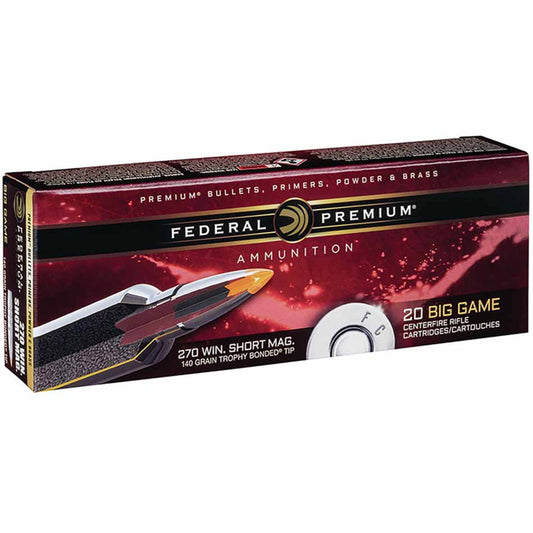 .270WSM Federal Premium 140gr Trophy Bonded - 20 Rounds